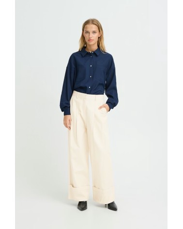 ICHI IHGAZTO weite Hose creme