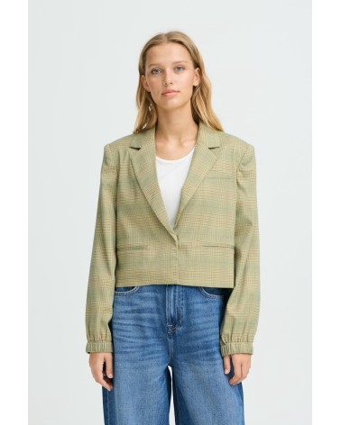 ICHI IHJOLI Blazer kurz kariert