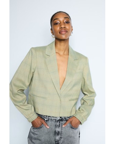 ICHI IHJOLI Blazer kurz kariert