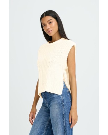 b.young BYNITTA Pullunder Weste Cremeweiss