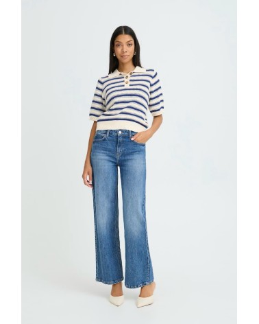 b.young BYMIKALA Pullover Polo T-Shirt gestreift