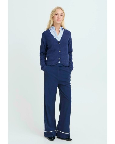 b.young BYDANTA Pipping Pants Hose blau