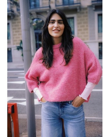 b.young BYOTIA Kurzarm Strickpullover