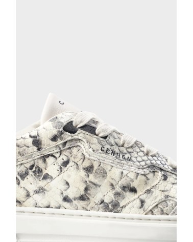 COPENHAGEN STUDIOS CPH191 leather mix snake cream