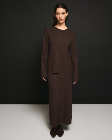 MOSS COPENHAGEN MSCHElfrida Skirt Strickrock braun